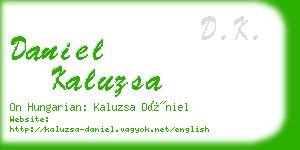 daniel kaluzsa business card